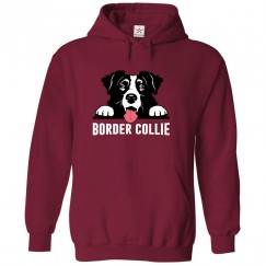 Border Collie Dog Classic Unisex Kids and Adults Pullover Hoodie For Dog Lovers								 									 									
